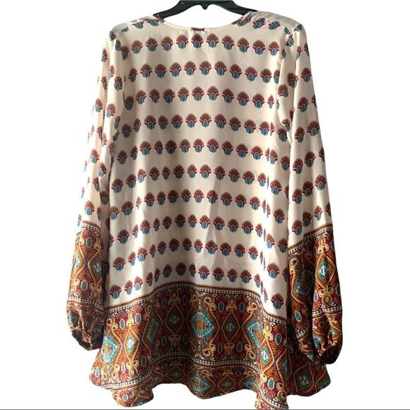Show Me Your MuMu Jamie Tunic Top Blouse Mini Dress BoHo Hippie Festival Small - Picture 4 of 9